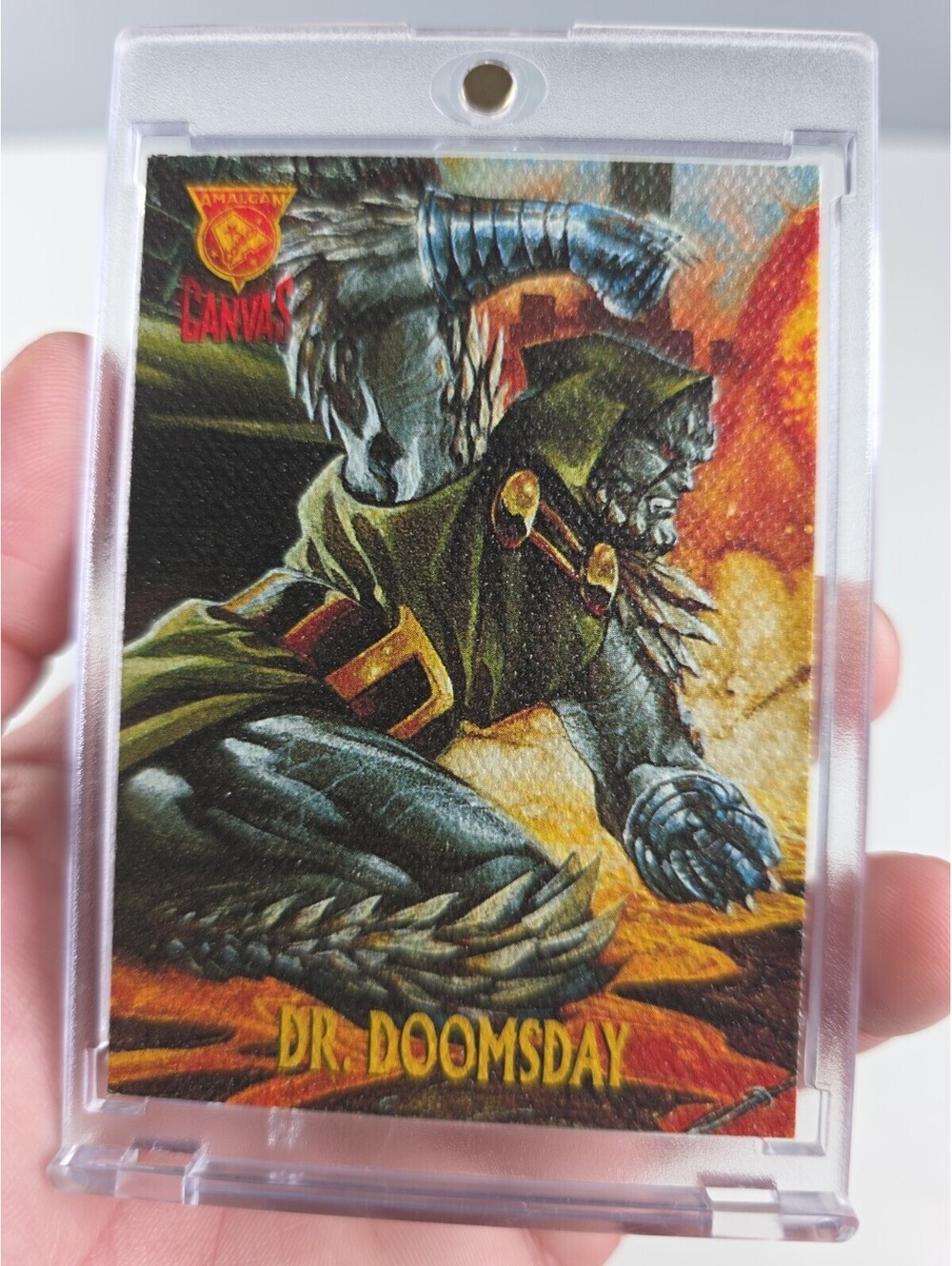 1996 Amalgam Marvel Versus DC Fleer/Skybox, DR. DOOMSDAY, #4/9 Canvas Card READ